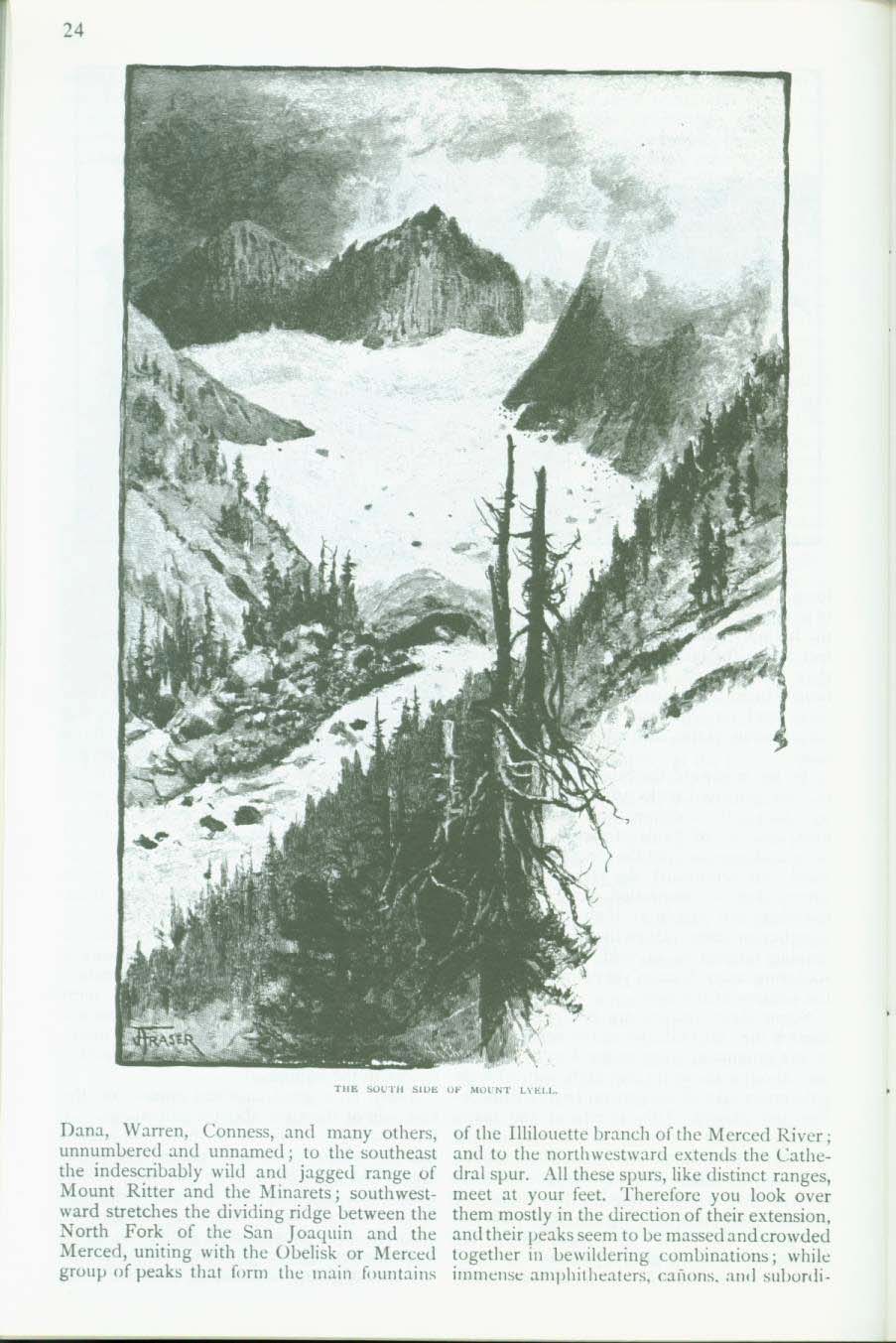 THE PROPOSED YOSEMITE NATIONAL PARK--treasures & features, 1890. vist0003j